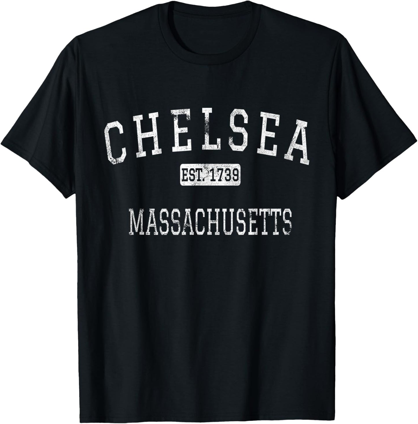 Chelsea Massachusetts MA Vintage T-Shirt - T-Shirt | Black