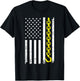 Funny Tow Truck Gift Men Women Cool US Flag Trucking Driver T-Shirt - T-Shirt | Black