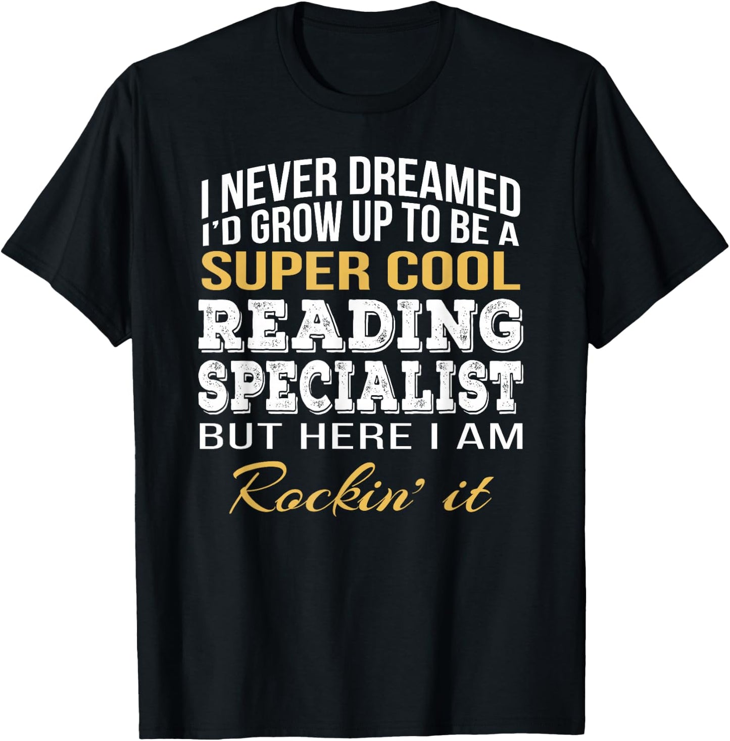 Reading Specialist Shirt Funny Gift T-Shirt - T-Shirt | Black