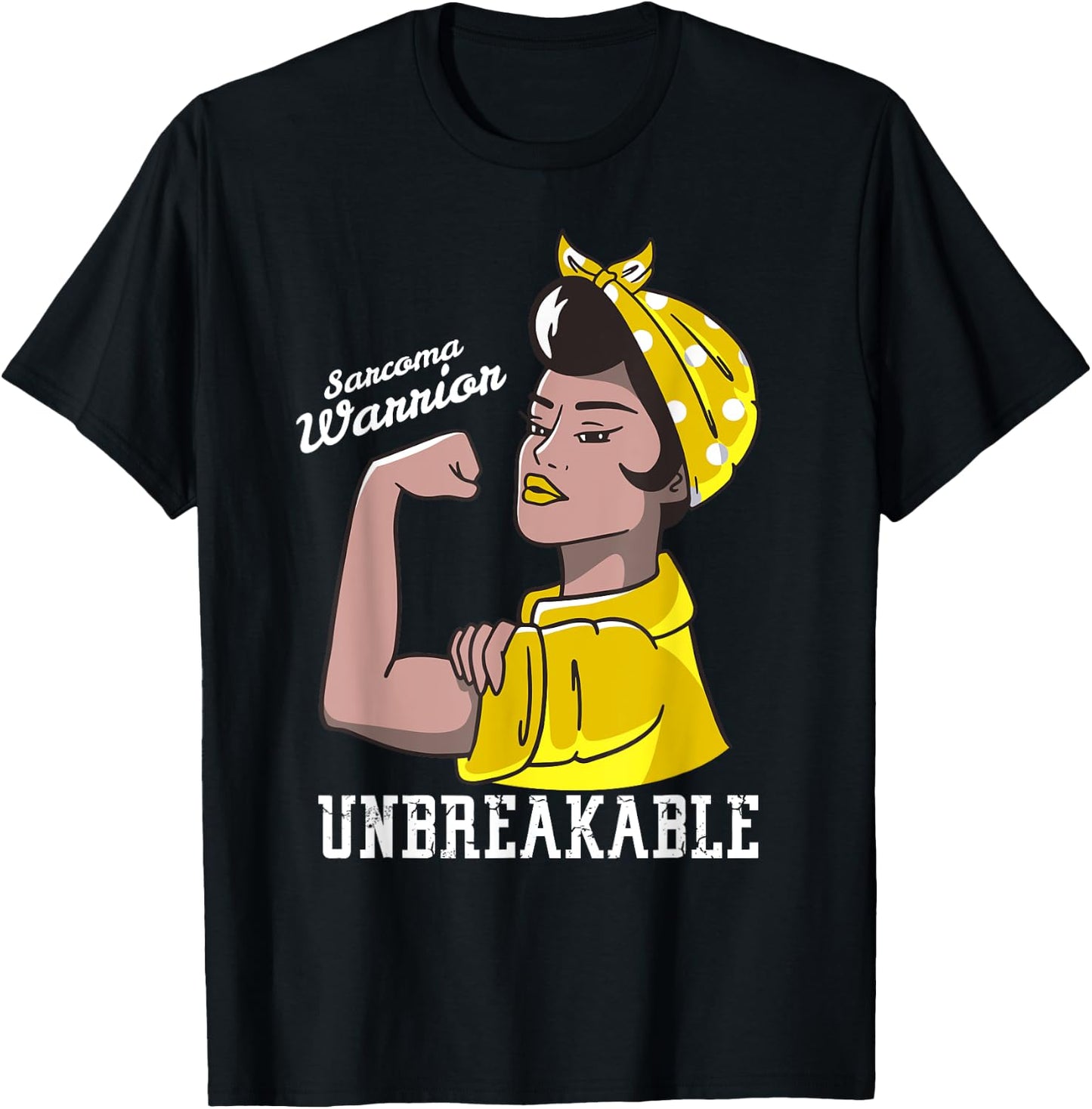 Sarcoma Awareness Month Woman Unbreakable Mother T-Shirt - T-Shirt | Black