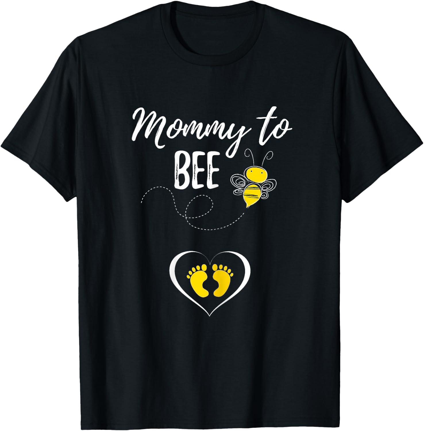Mommy to Bee Cute Pregnancy Announcement Shirt T-Shirt - T-Shirt | Black