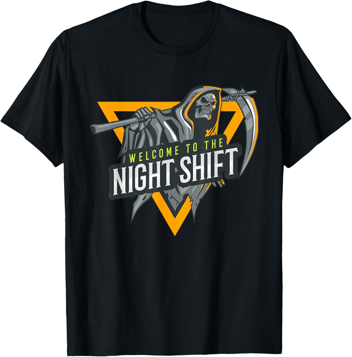 Welcome To The Night Shift Swagazon Associate Night Shifter T-Shirt - T-Shirt | Black