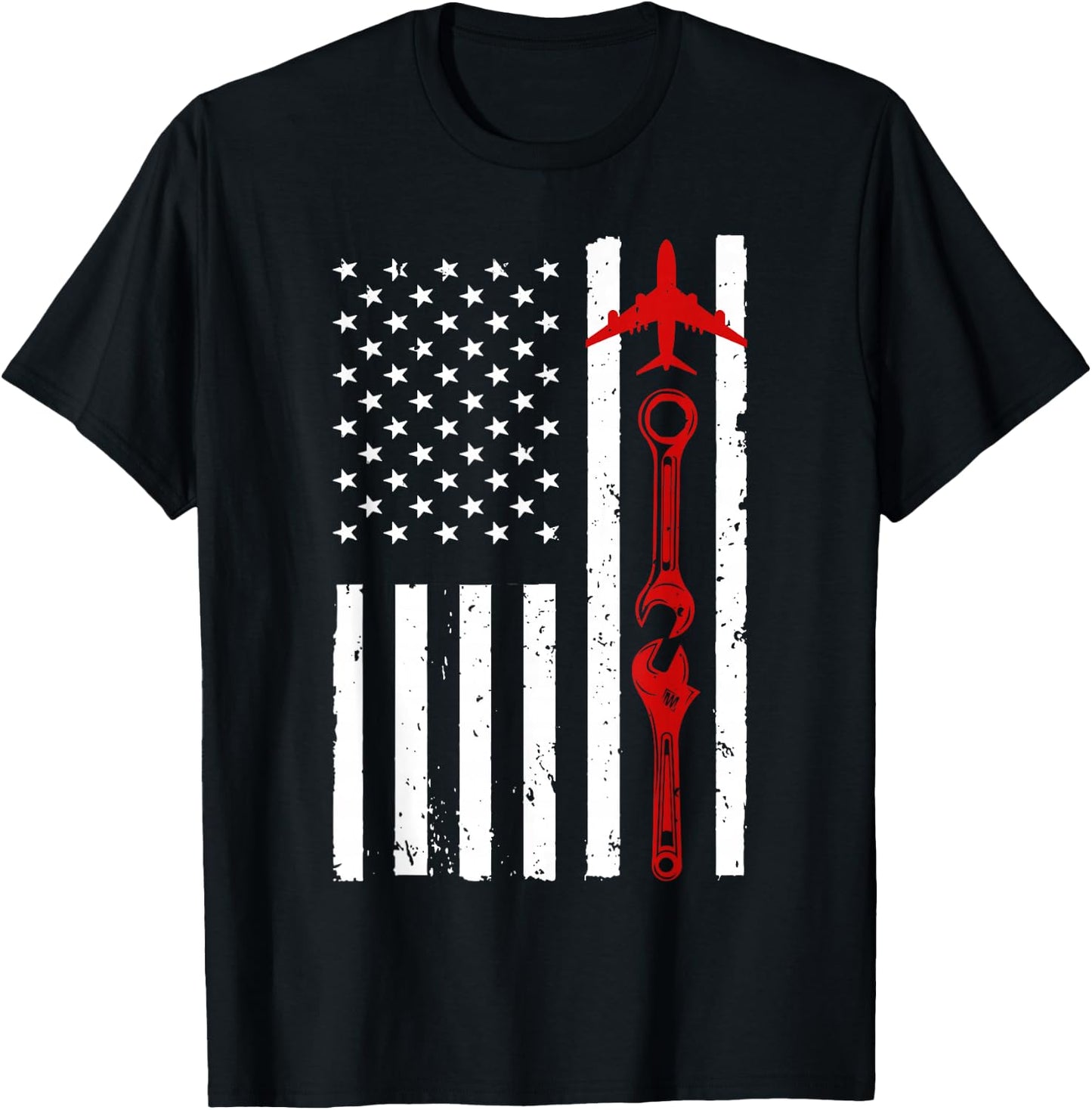 Cool Aircraft Mechanic Art Women Aircraft Technician T-Shirt - T-Shirt | Black