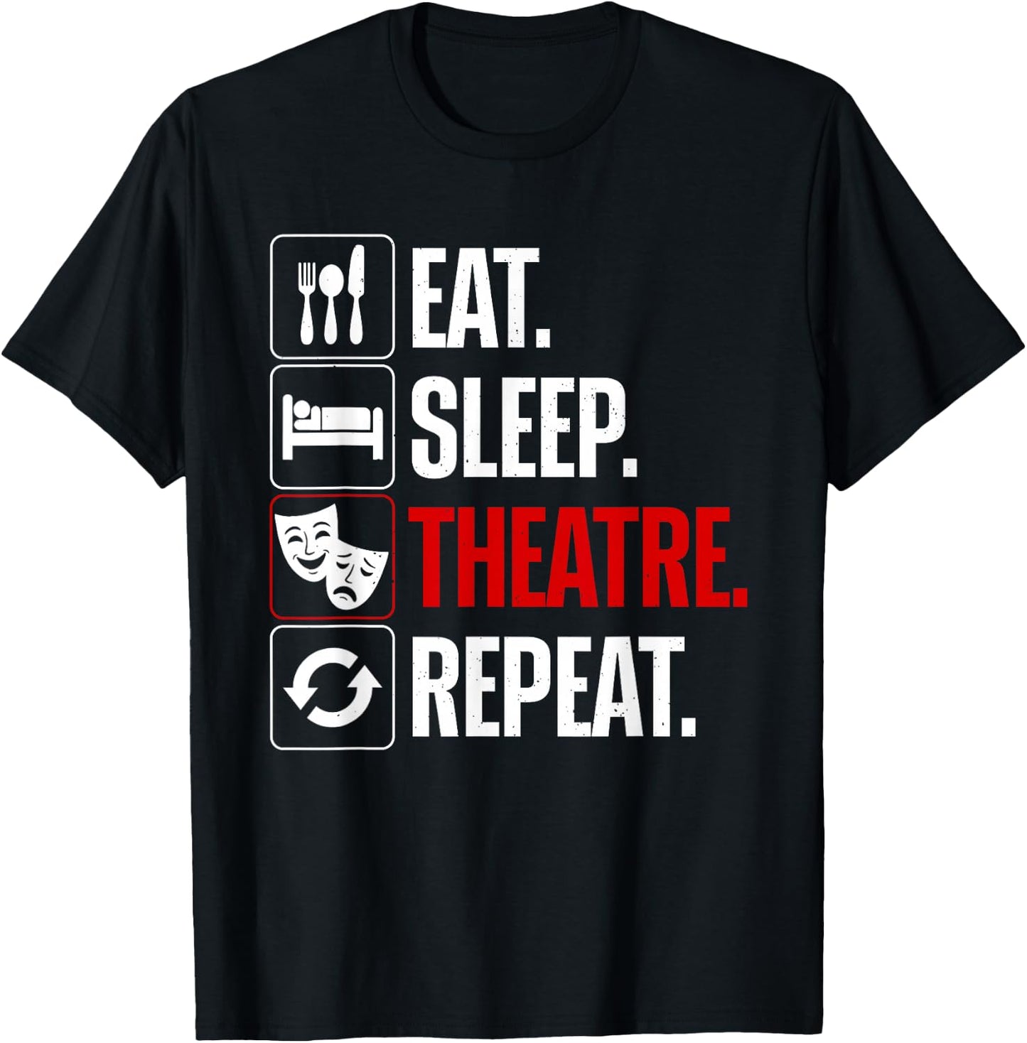 Best Theatre Art Women Musical Drama Teacher Theater T-Shirt - T-Shirt | Black