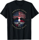 American Grown Dominican Roots Dominican Republic T-Shirt - T-Shirt | Black