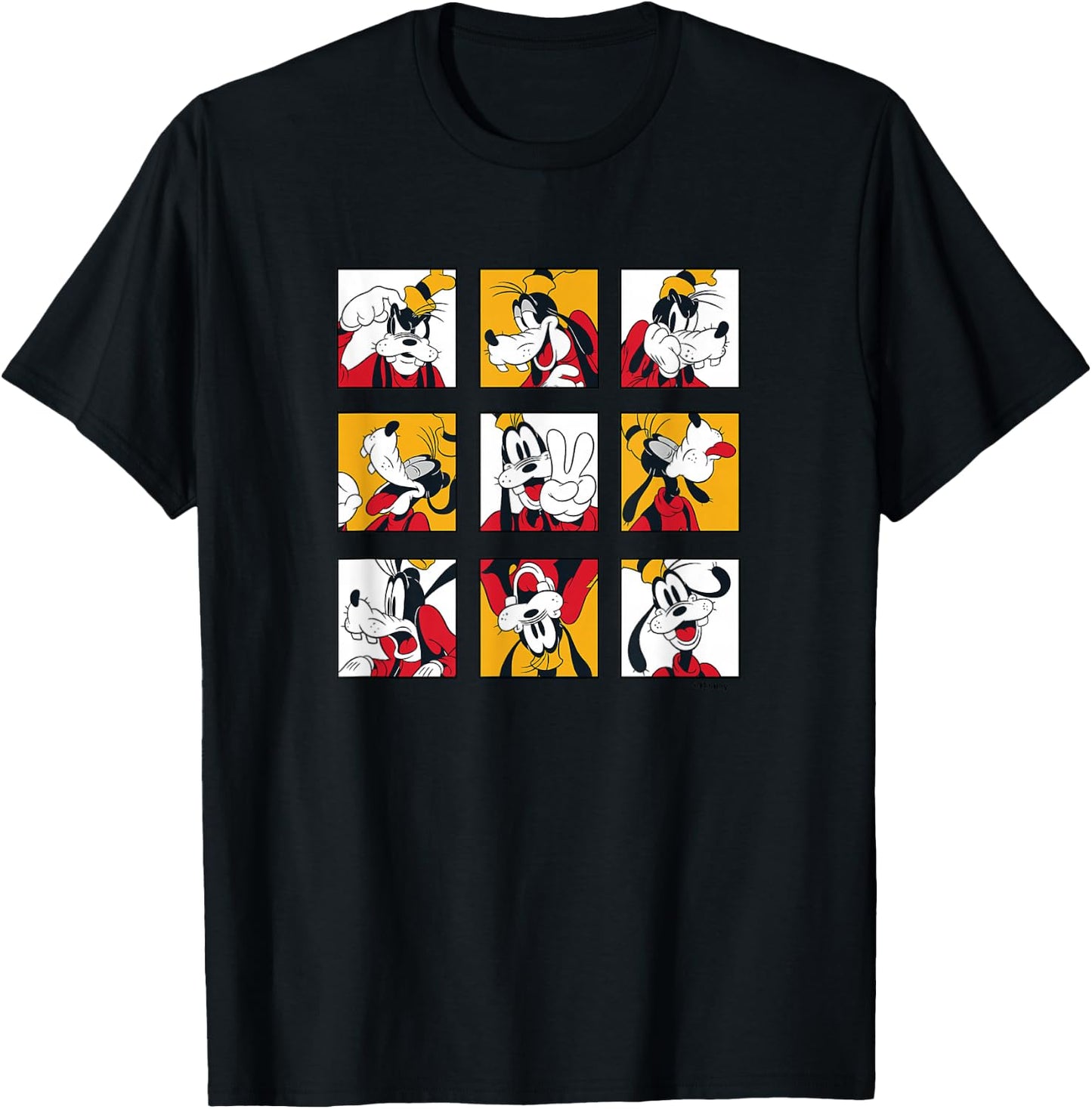 Goofy Grid of Emotions T-Shirt - T-Shirt | Black