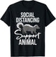 Social Distancing - Skunk Wildlife Lover Zookeeper Zoologist T-Shirt - T-Shirt | Black