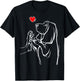 Basset Hound Love Dog Women Girls T-Shirt - T-Shirt | Black