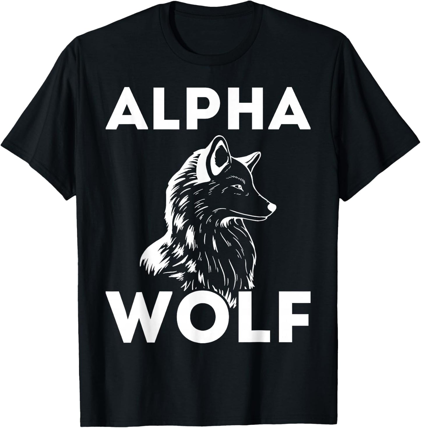 Alpha Wolf I Wolf Whisperer Or Lone Alpha Wolf T-Shirt - T-Shirt | Black