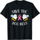 Save The Boo-Bees Lazy Halloween Costume Breast Cancer T-Shirt - T-Shirt | Black