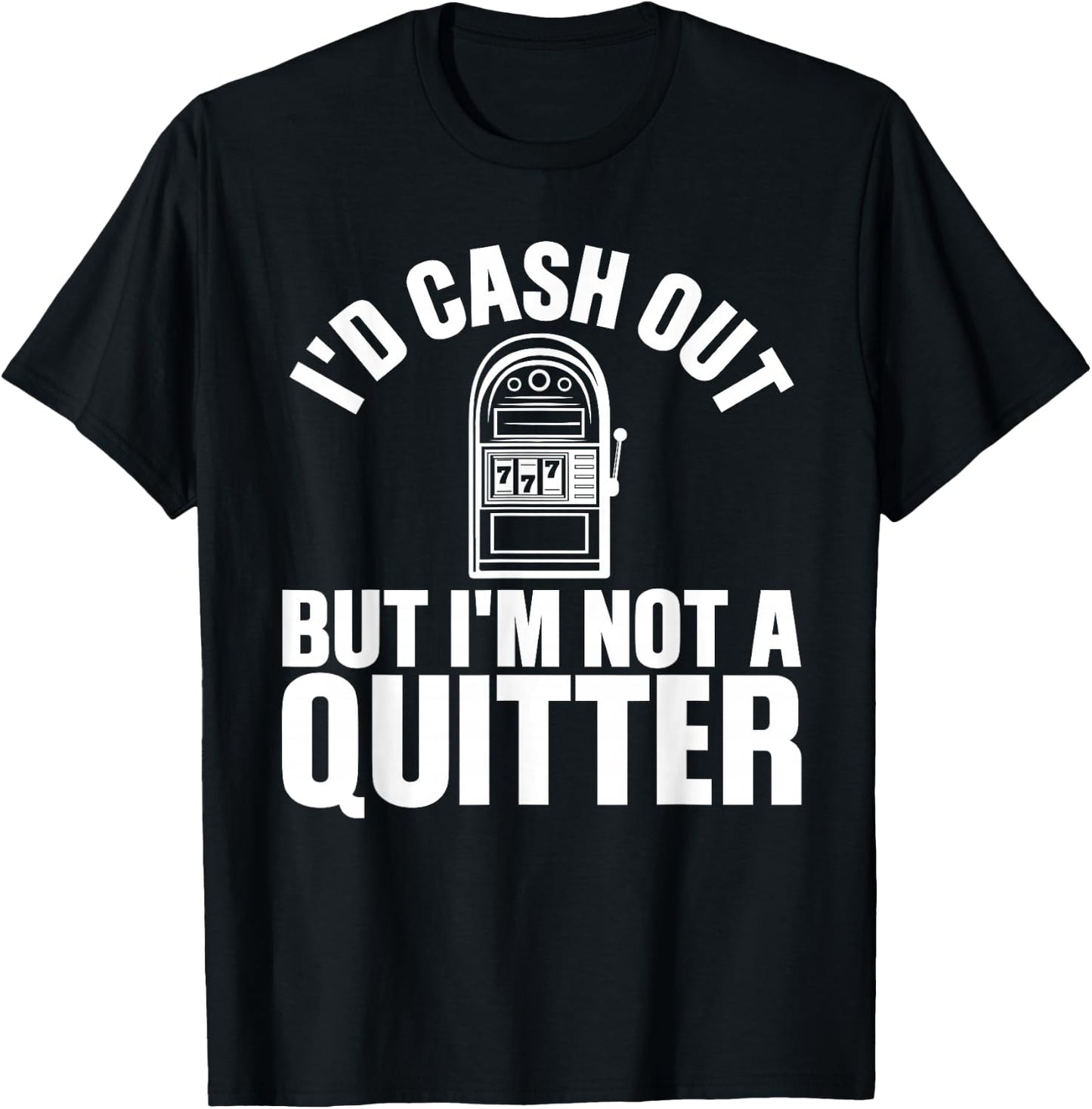 Funny Casino Designs Women Gambling Game Players T-Shirt - T-Shirt | Black