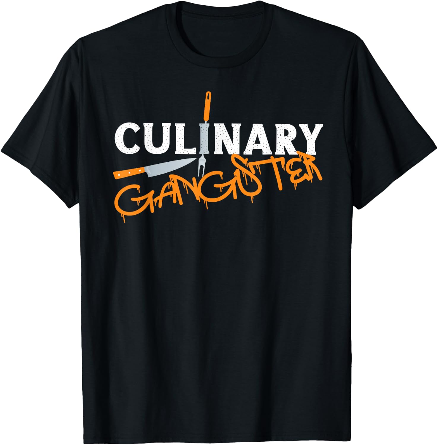 Cooking Chef Gangster Kitchen Chef Culinary Gangster T-Shirt - T-Shirt | Black