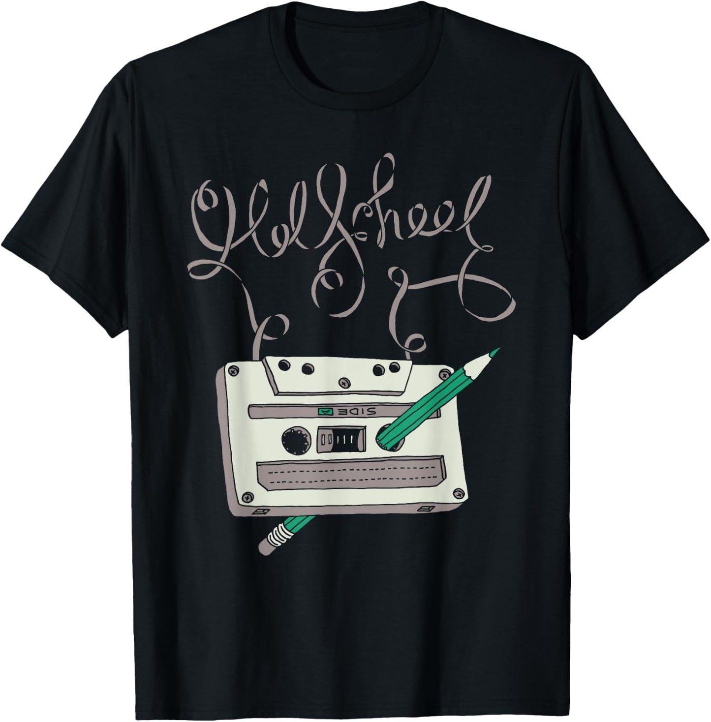Cassette 80s 90s Retro Party Costume Nostalgia Cassette T-Shirt - T-Shirt | Black