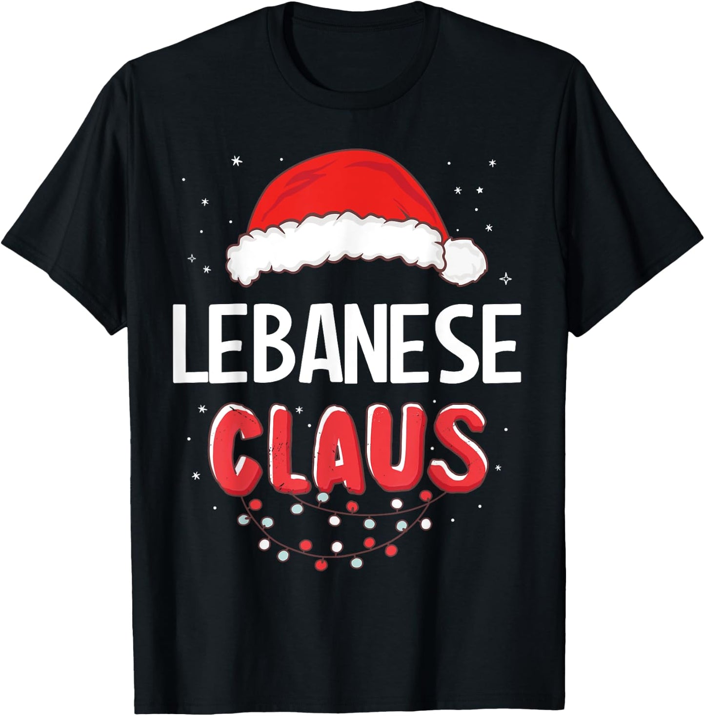 Lebanese Santa Claus Christmas Matching Costume T-Shirt - T-Shirt | Black