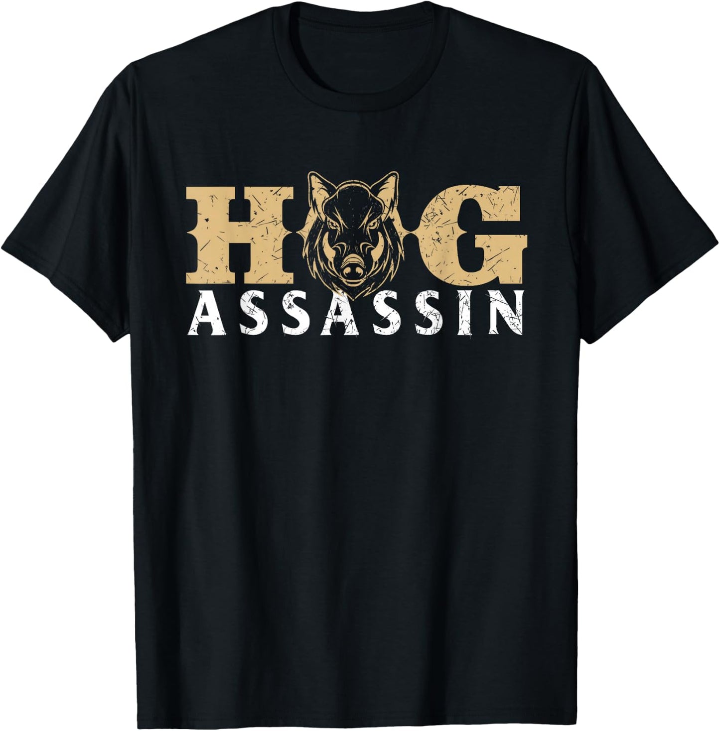 Hog Assassin - Boar Hunting Wild Hog Hunter T-Shirt - T-Shirt | Black