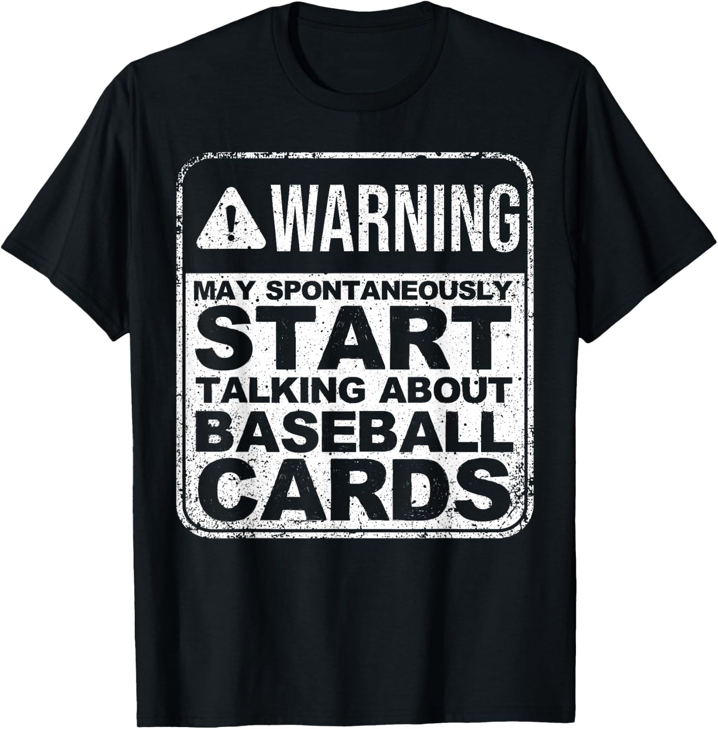 Funny Baseball Art For Baseball Card Collector Men Women Kid T-Shirt - T-Shirt | Black