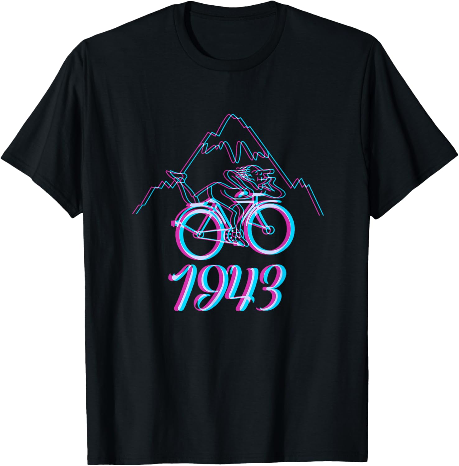 MTB Mountain Bike 1943 Biking Cycling T-Shirt - T-Shirt | Black