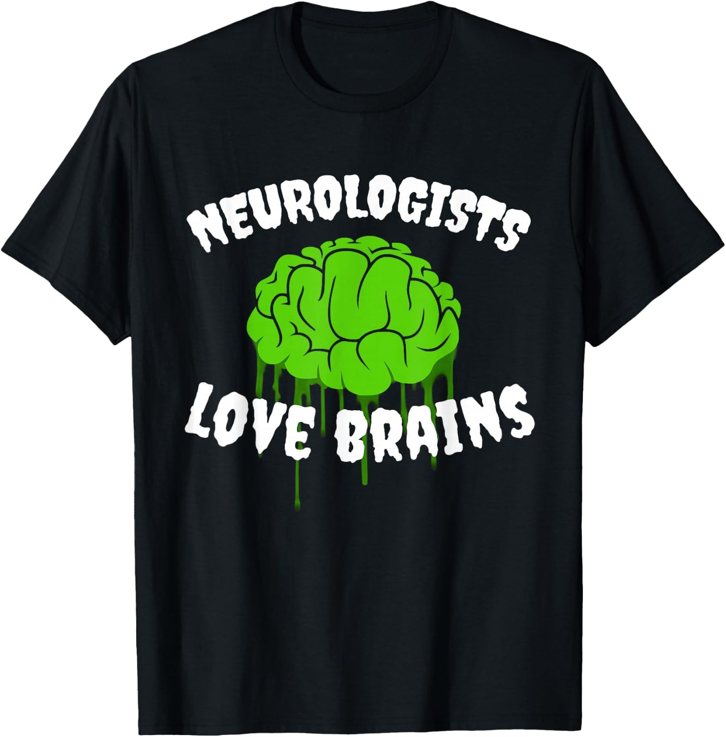 Funny Neurologist Costume Halloween Outfit Love Brains T-Shirt - T-Shirt | Black