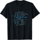 Javascript Software Developer Frontend Engineer - Blue T-Shirt - T-Shirt | Black