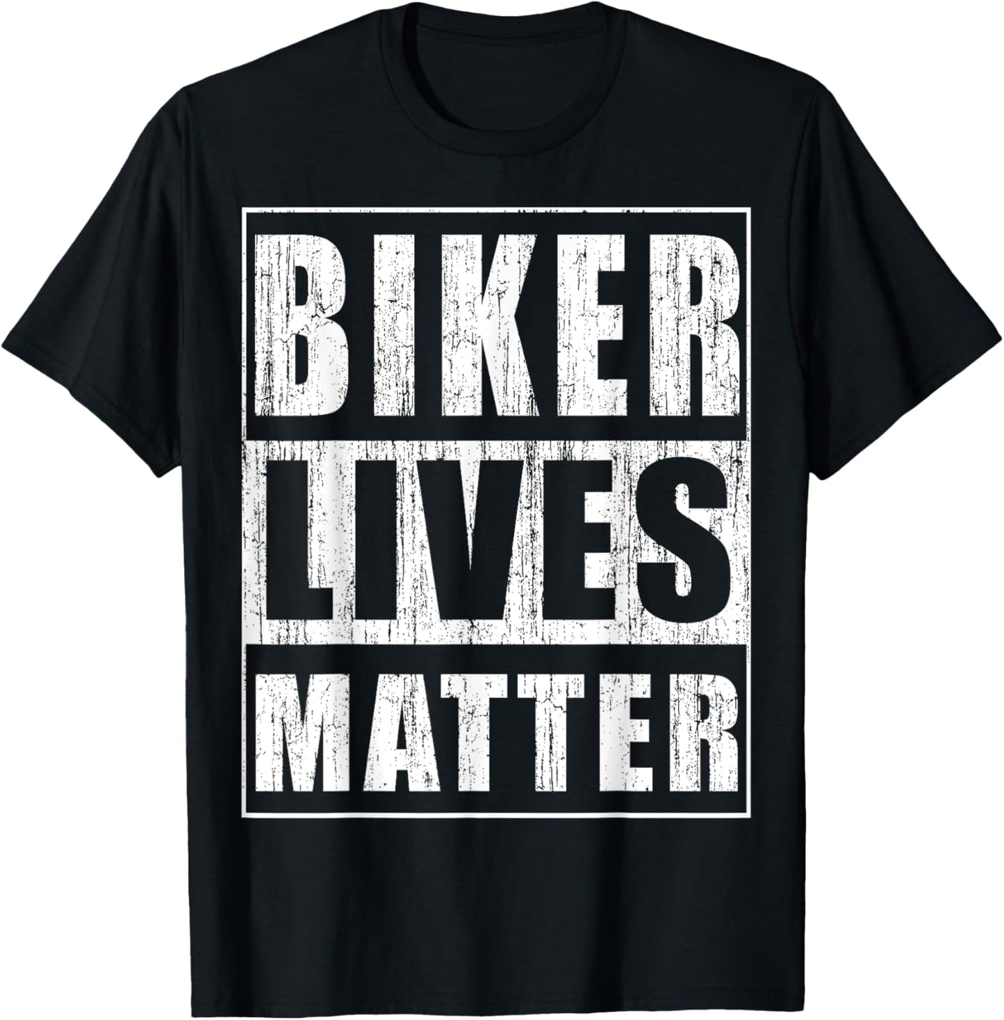 Biker Lives Matter Funny Biker Cycler Gift T-Shirt - T-Shirt | Black