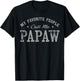 My Favorite People Call Me Papaw Vintage T-Shirt - T-Shirt | Black