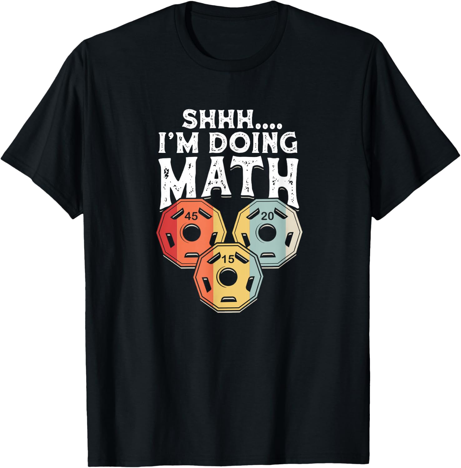 Shhh I'm Doing Math Funny Weight Lifting - Weightlifter T-Shirt - T-Shirt | Black