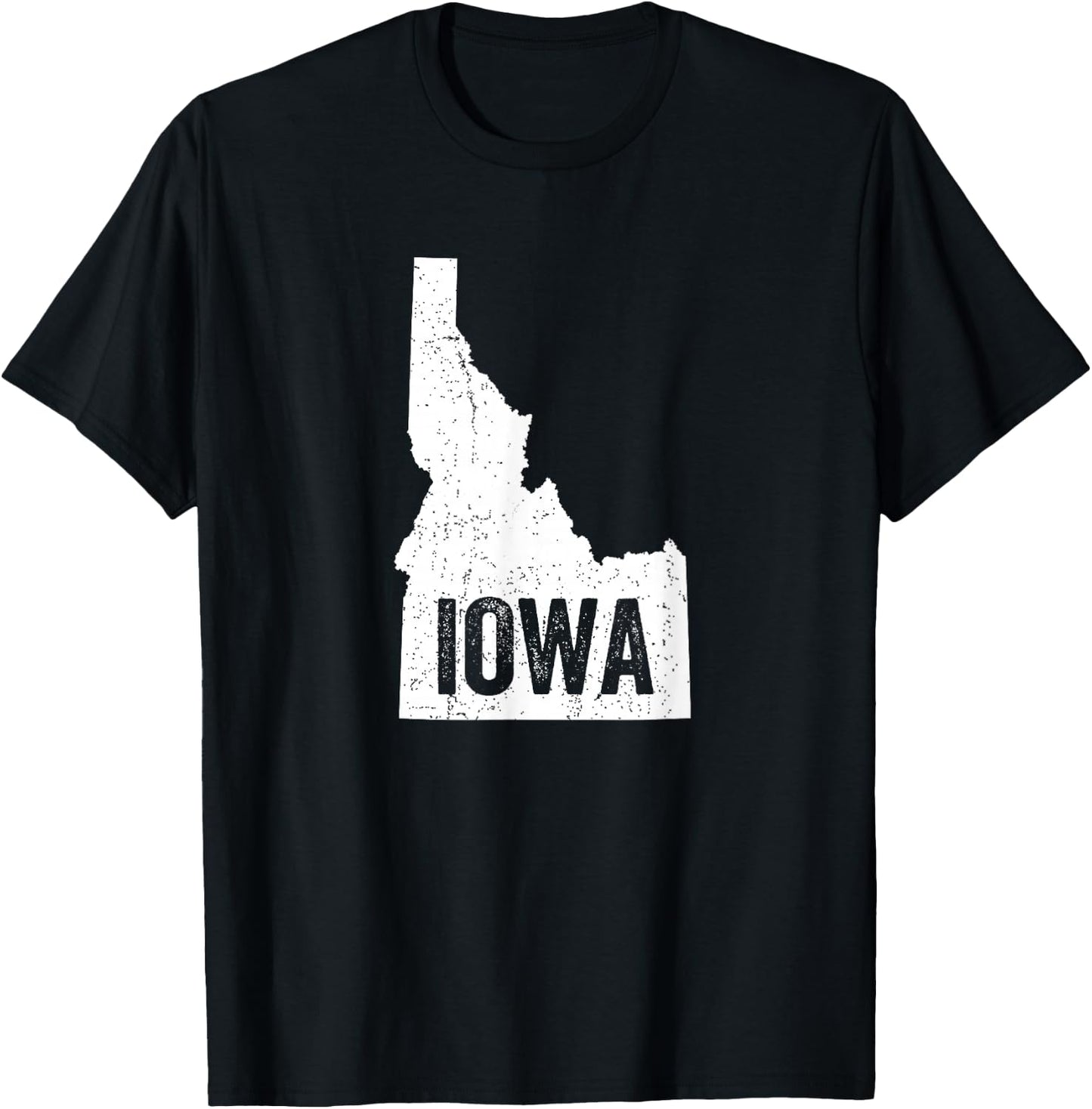 Idaho Iowa Funny Geography Mix up Joke Idawa Pride T-Shirt - T-Shirt | Black