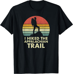 I Hiked the Appalachian Trail, AT, Thru-hiked, Vintage T-Shirt - T-Shirt | Black