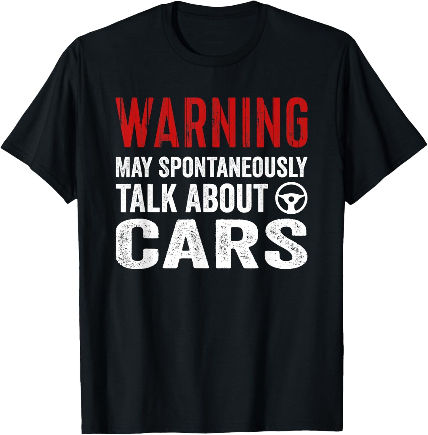 Warning I May Spontaneously Talk Cars Auto Mechanic T-Shirt - T-Shirt | Black