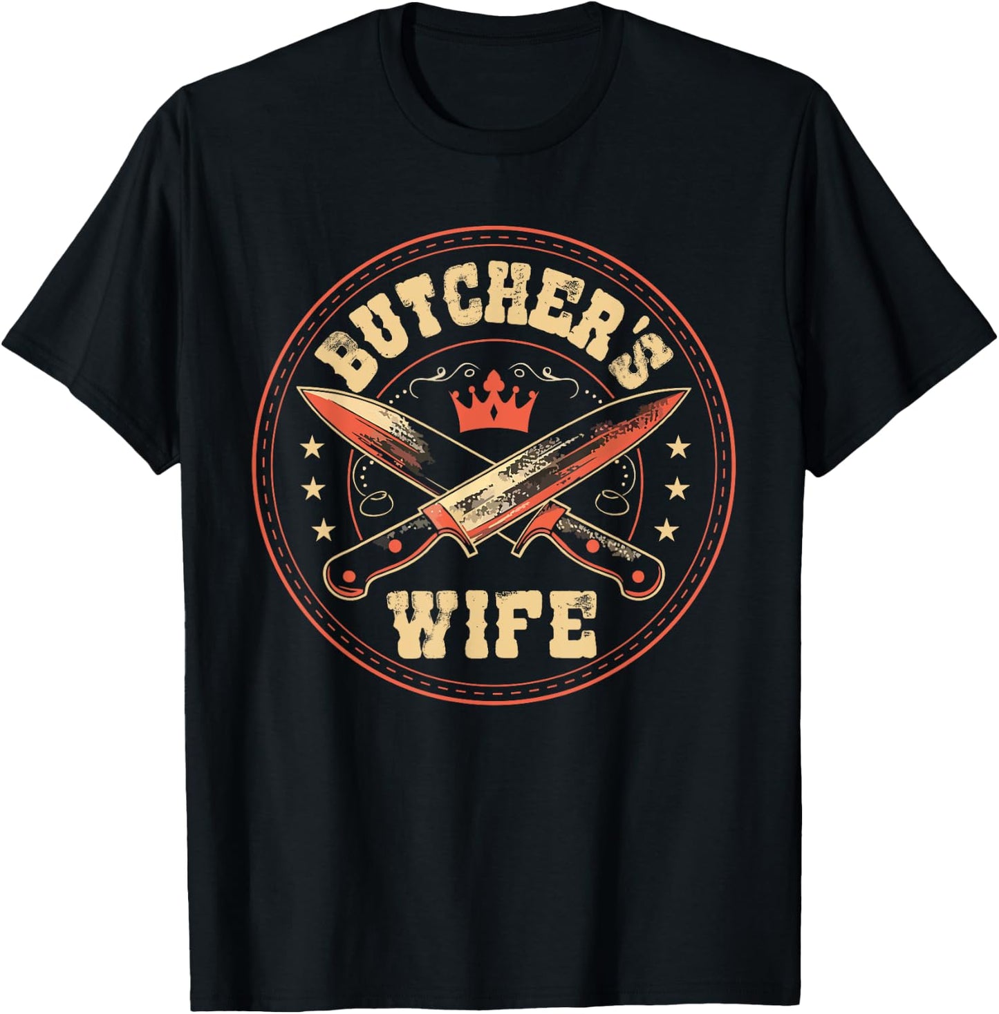 Butcher's Wife Meat Trader Butchery Husband Butcher T-Shirt - T-Shirt | Black