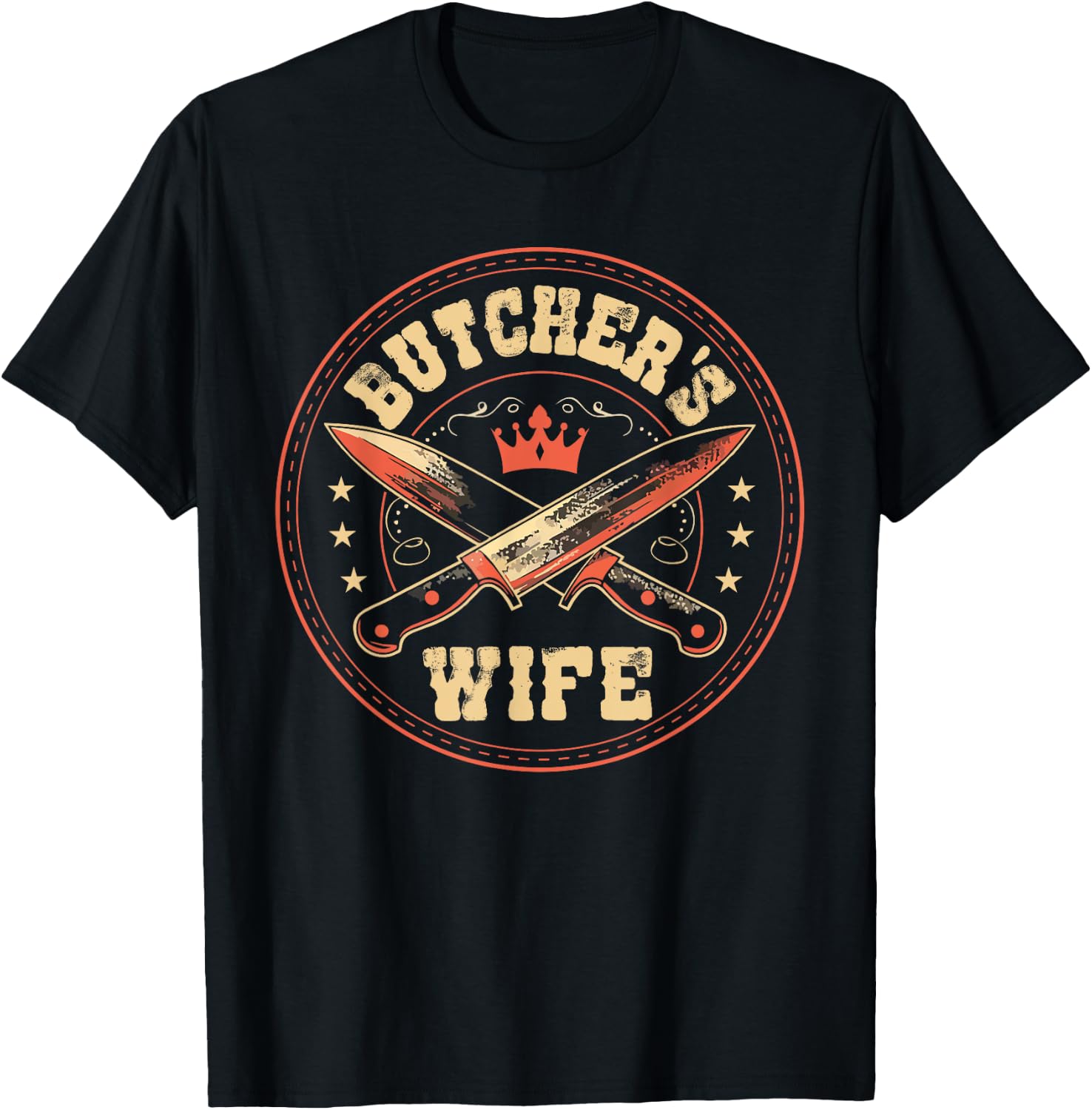 Butcher's Wife Meat Trader Butchery Husband Butcher T-Shirt - T-Shirt | Black