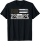 American Flag Sound Mixer 4th of July Patriotic DJ T-Shirt - T-Shirt | Black