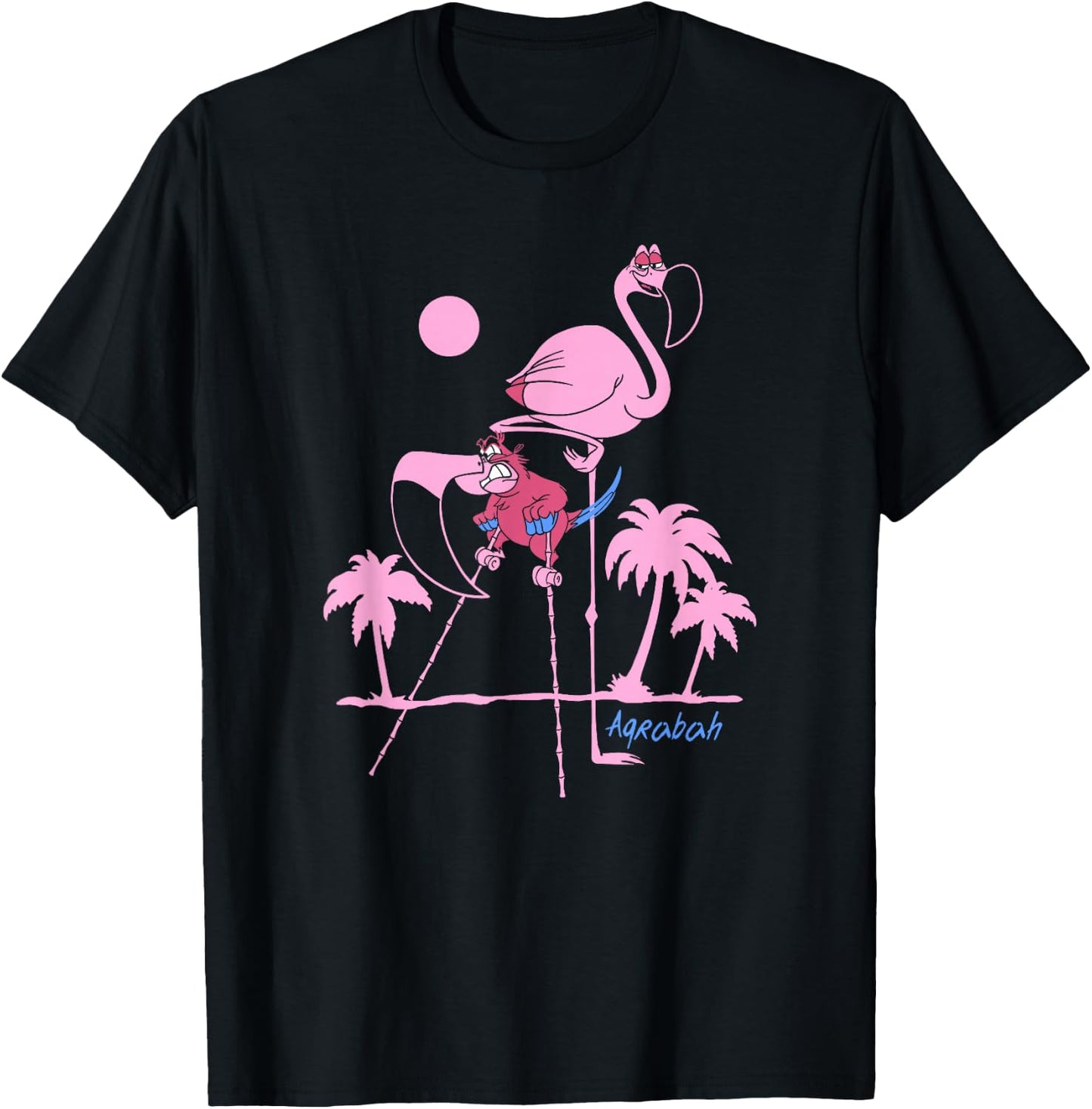 Disney Aladdin Iago Flamingo Costume V2 T-Shirt - T-Shirt | Black
