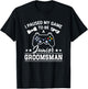Video Gamer Paused My Game Junior Groomsmen Junior Groomsman T-Shirt - T-Shirt | Black