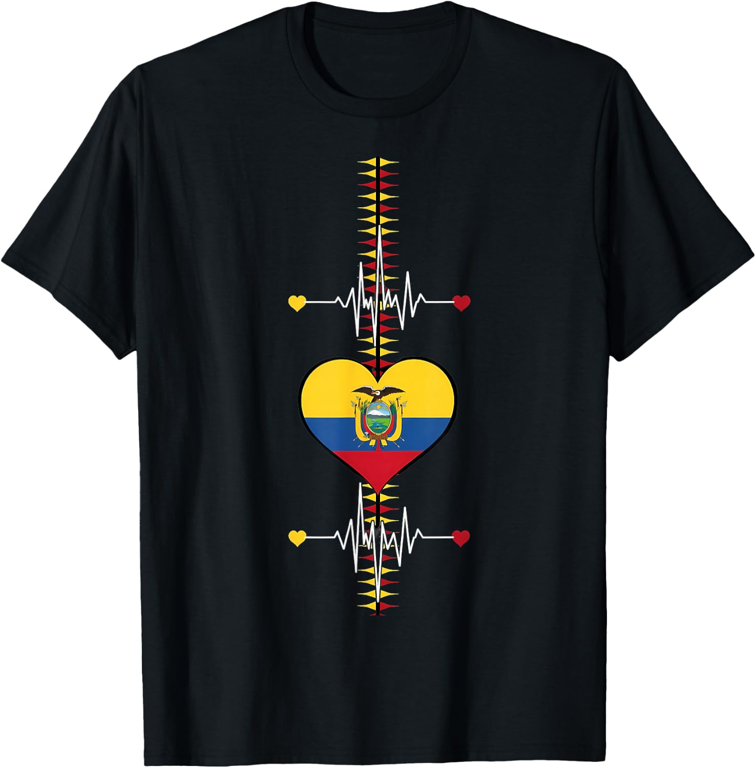 Ecuador Flag Ecuadorian Pride T-Shirt - T-Shirt | Black