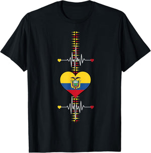 Ecuador Flag Ecuadorian Pride T-Shirt - T-Shirt | Black