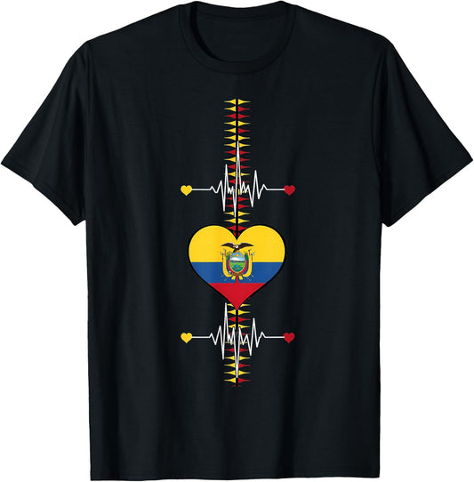 Ecuador Flag Ecuadorian Pride T-Shirt - T-Shirt | Black