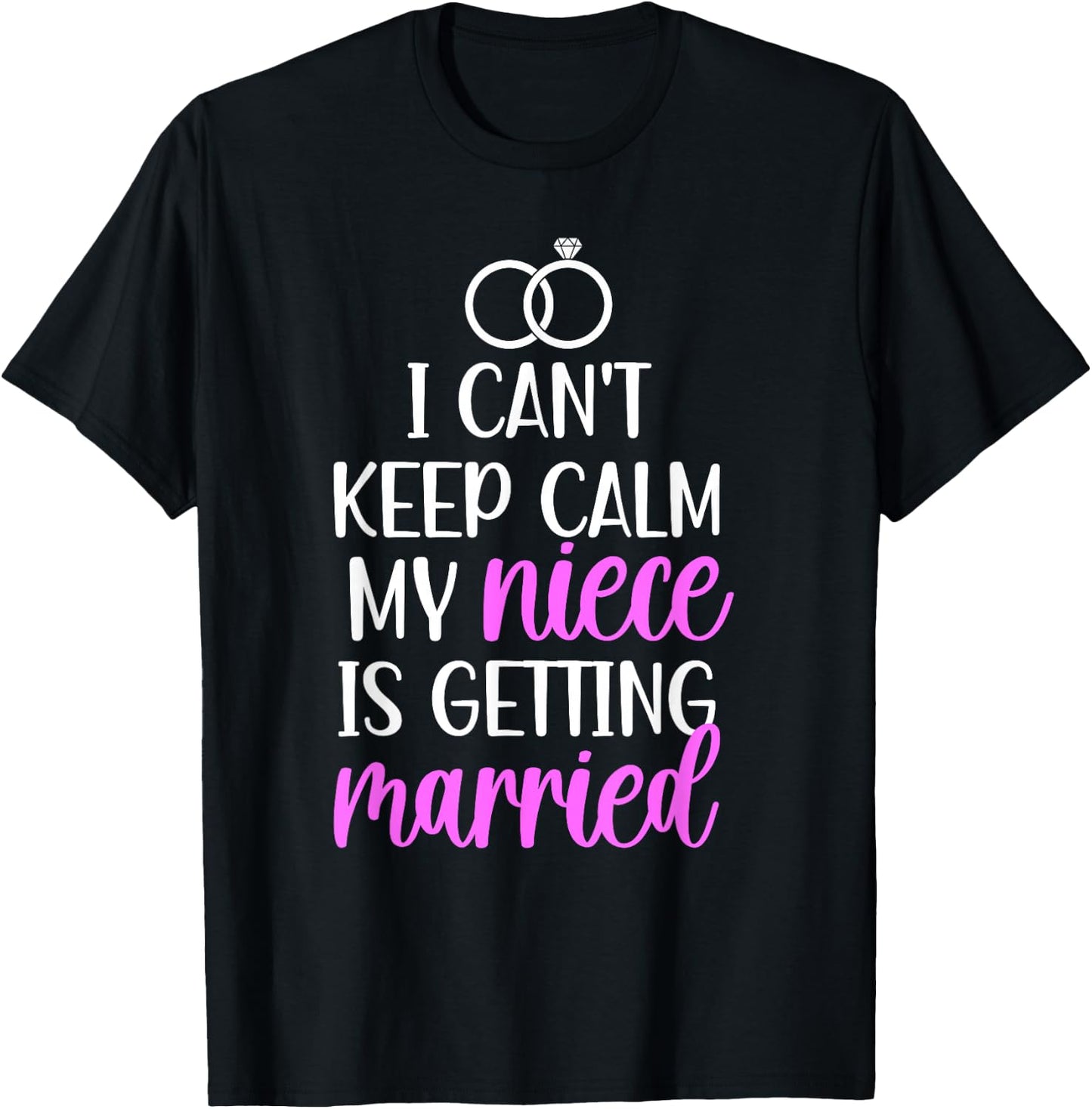 My Niece is Getting Married Aunt of The Bride Aunt T-Shirt - T-Shirt | Black
