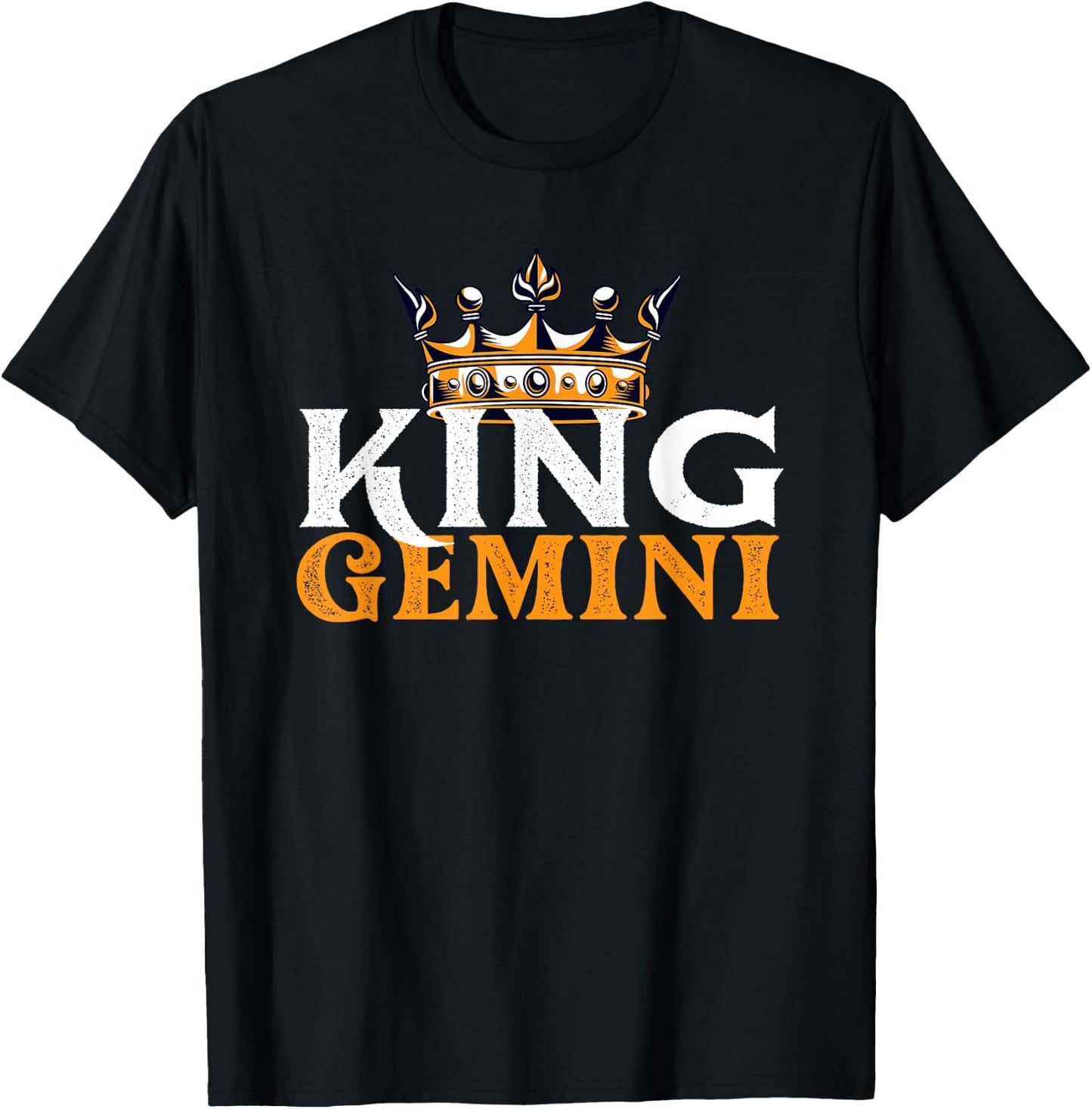 King Gemini - Astrologer Astrology Zodiac Sign Horoscope T-Shirt - T-Shirt | Black