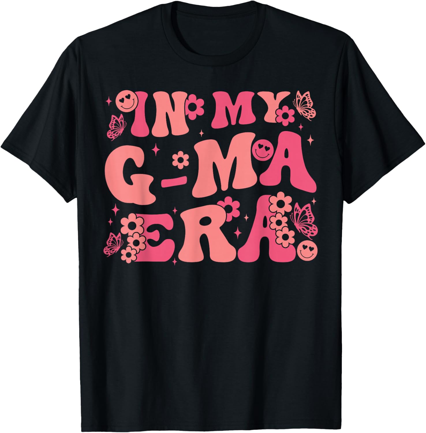 In My G-Ma Era Baby Announcement for Grandma Mother's Day T-Shirt - T-Shirt | Black