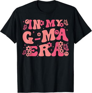 In My G-Ma Era Baby Announcement for Grandma Mother's Day T-Shirt - T-Shirt | Black