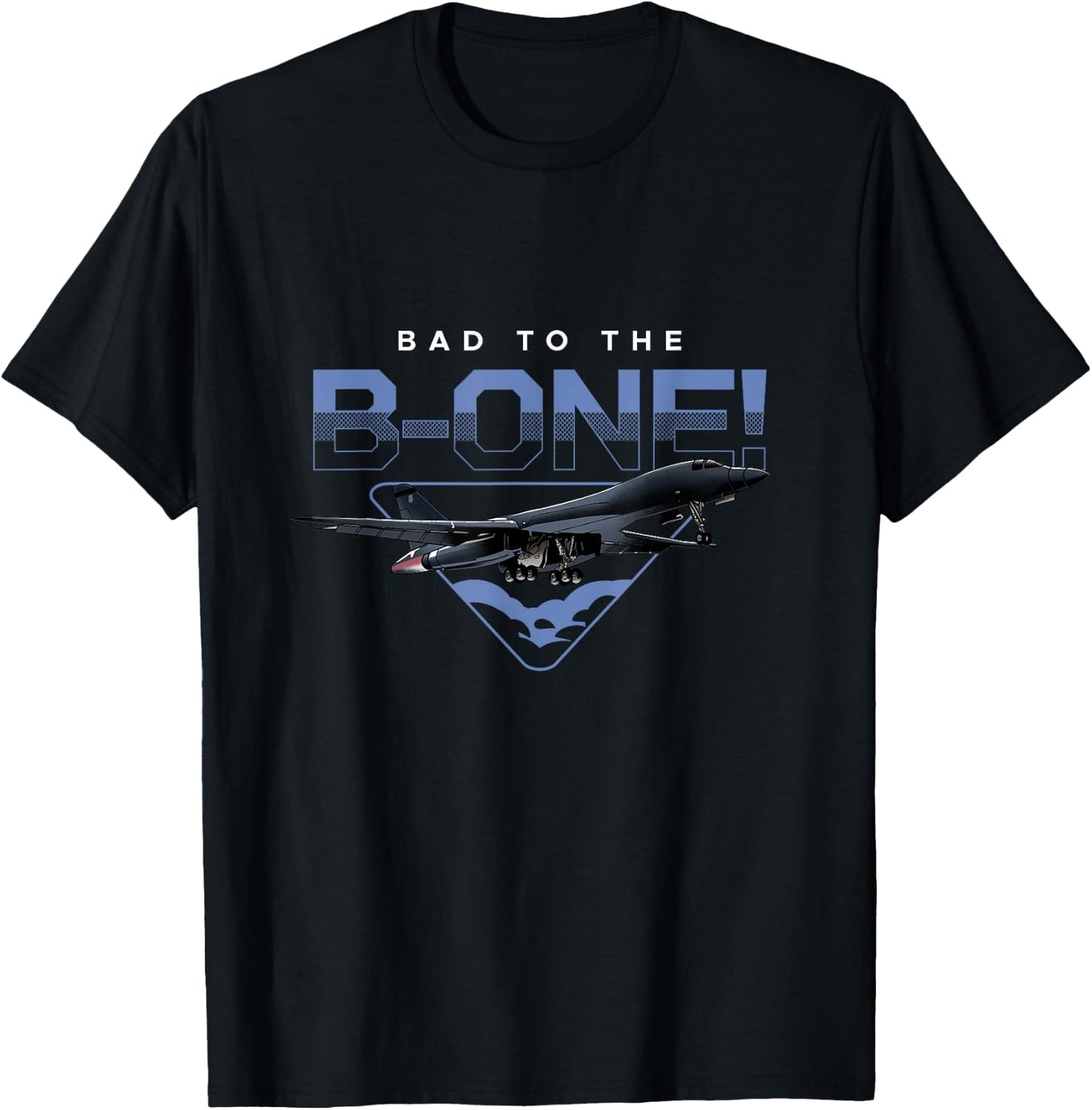 B1 Lancer Military Jet Bomber Airplane T-Shirt - T-Shirt | Black
