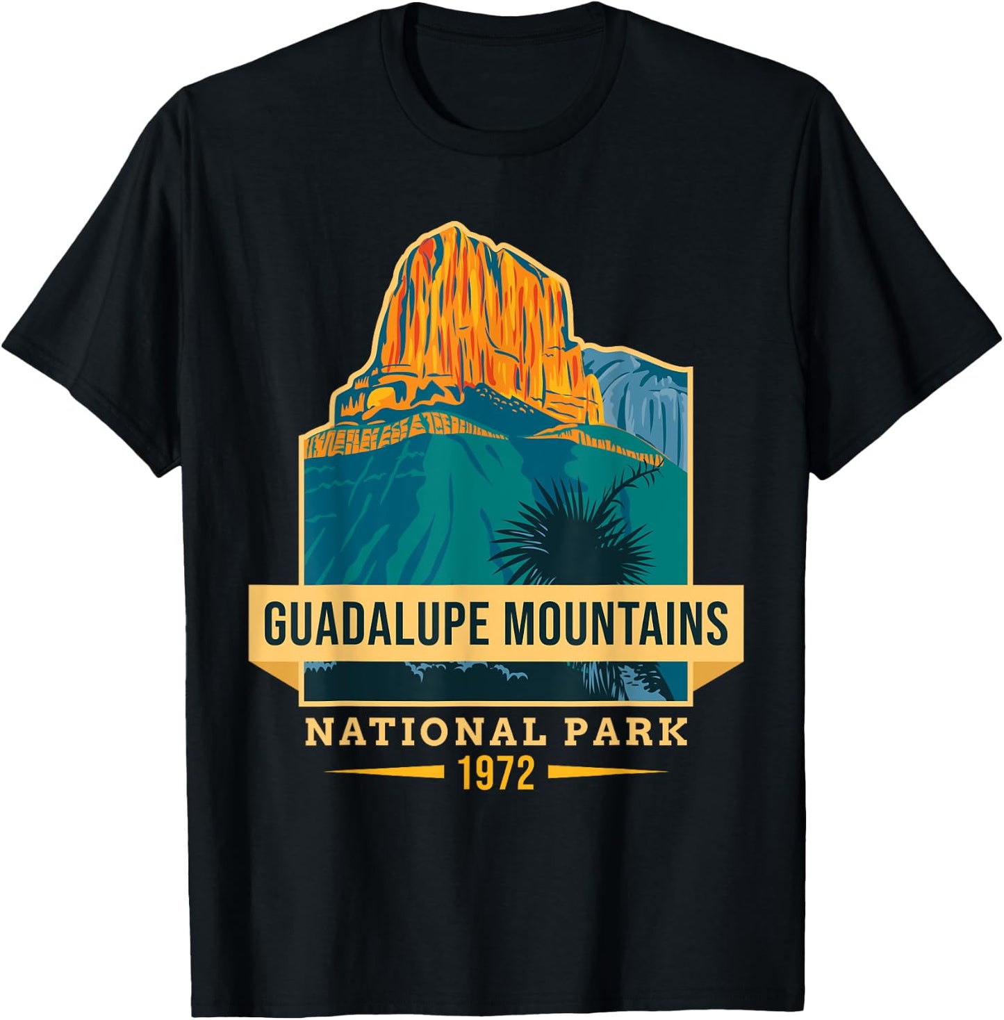 Guadalupe Mountains US National Park Texas Gift T-Shirt - T-Shirt | Black