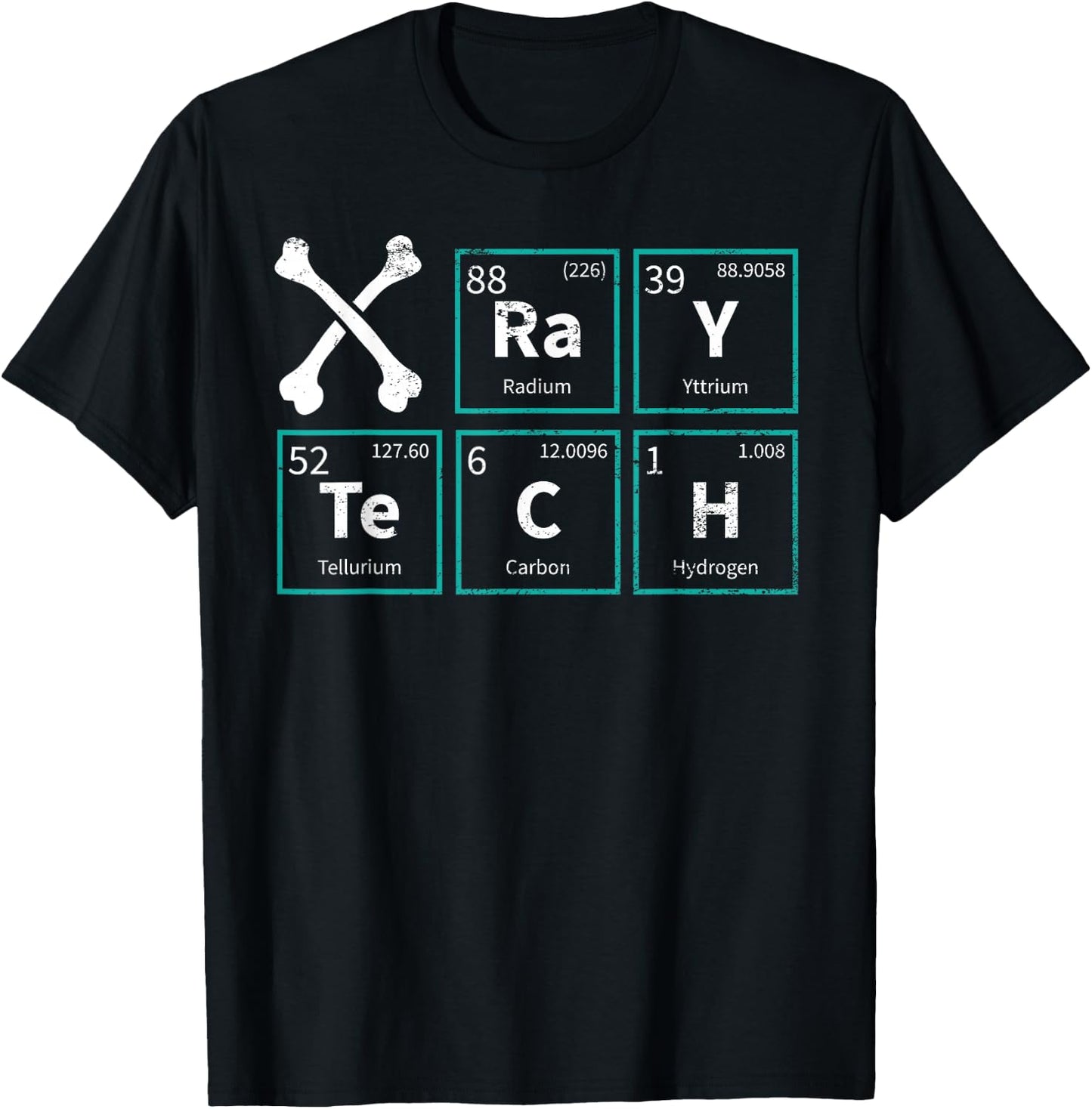 X-Ray Tech Radiologist Rad Tech Radiology Periodic Table T-Shirt - T-Shirt | Black