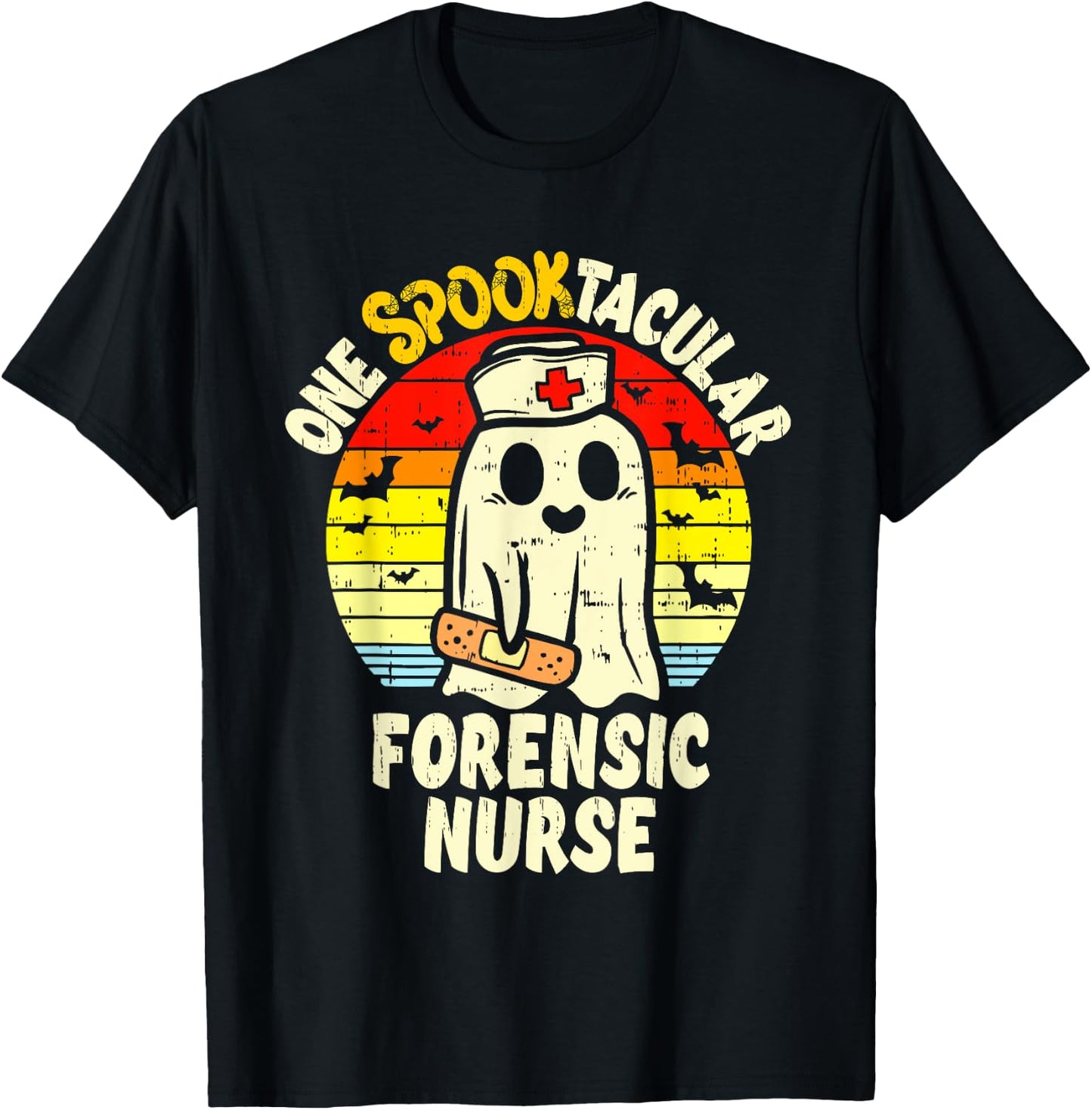 One Spooktacular Forensic Nurse Halloween Ghost Correctional T-Shirt - T-Shirt | Black