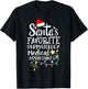 Santa's Favorite Dermatology Medical Assistant Christmas MA T-Shirt - T-Shirt | Black