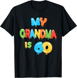 My Grandma is 60 Years Old Granny 60th Birthday Idea T-Shirt - T-Shirt | Black