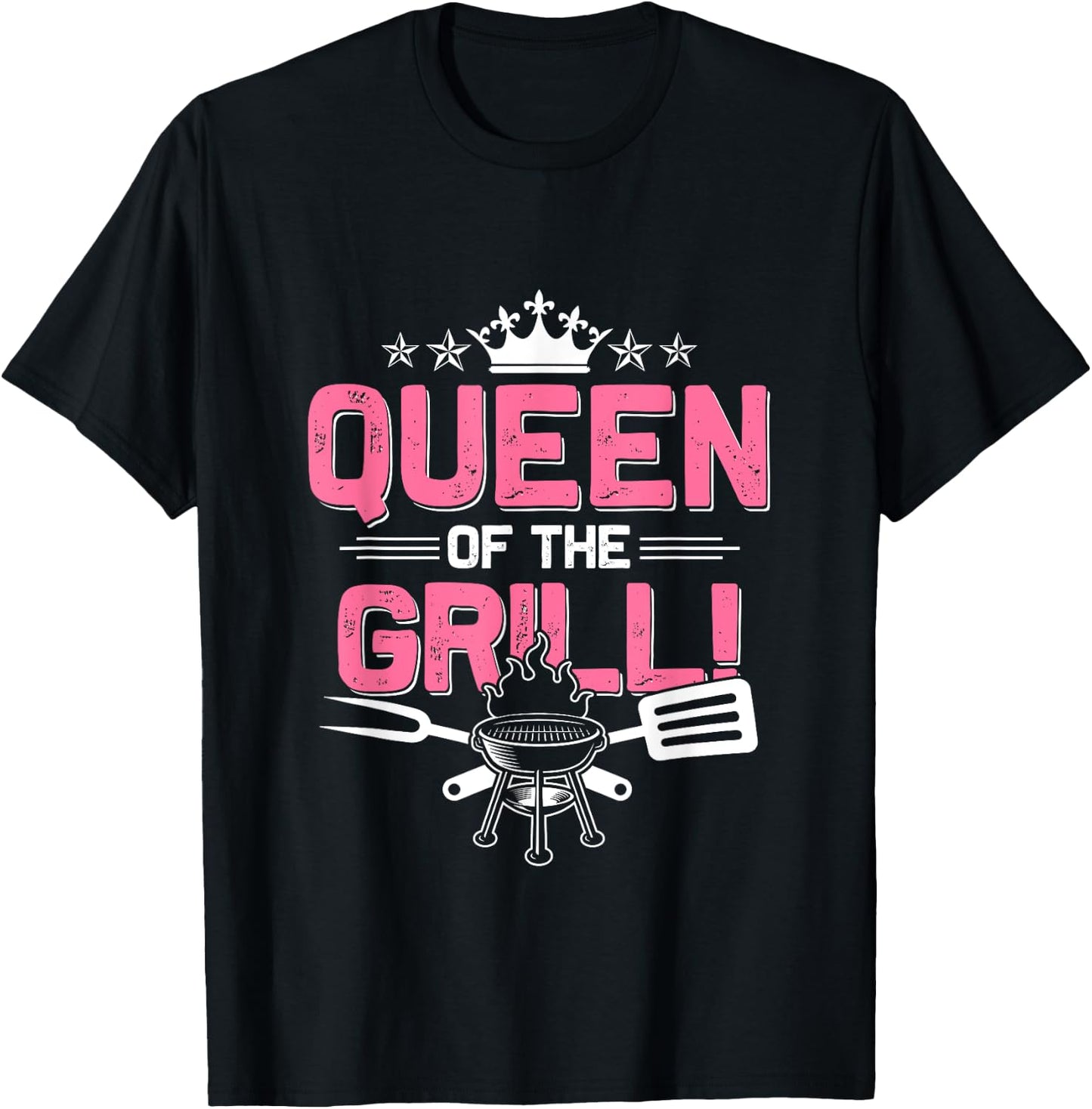 Funny BBQ Lover Grill Graphic Girls Kids Barbecue T-Shirt - T-Shirt | Black
