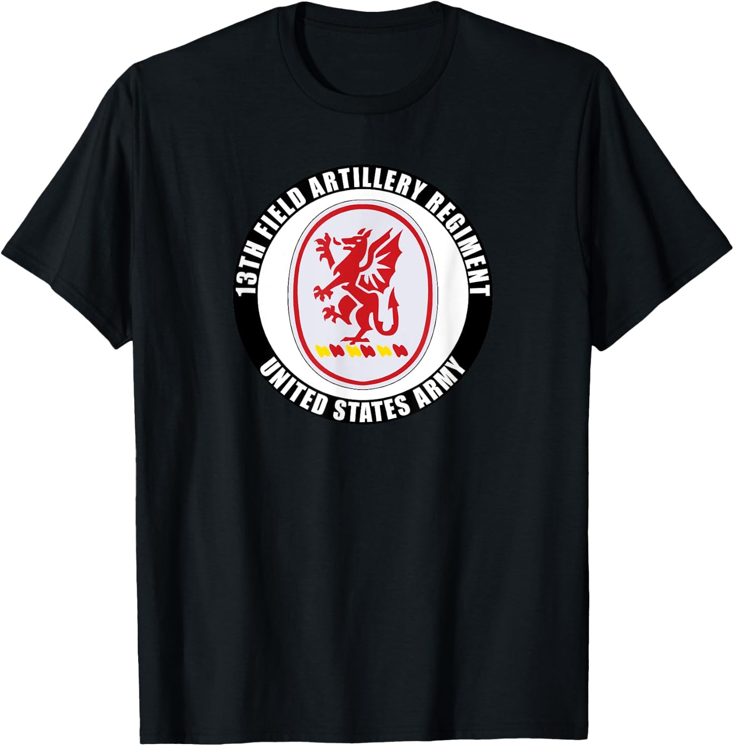 13th Field Artillery Regiment United States Army Veteran T-Shirt - T-Shirt | Black