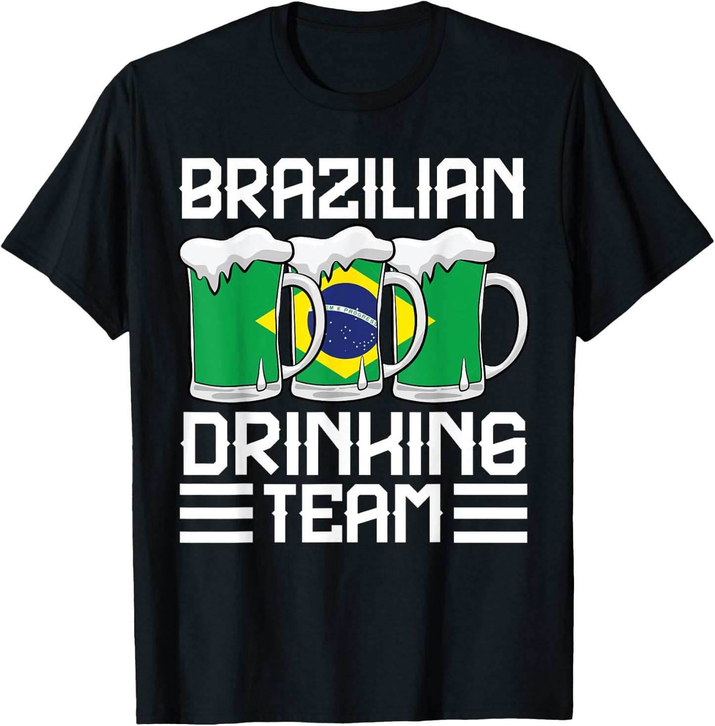 Brazilian Drinking Team Brazil T-Shirt - T-Shirt | Black